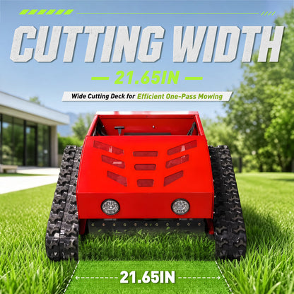 MDE224-55 Tracked Remote Mower | 9HP | 45° Slope | 22" Cutting Width