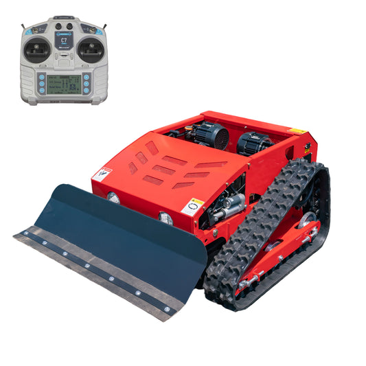 T224-55 Tracked Remote Control Mower with Detachable Snow Plow | 9HP, 45° Slope, 22" Cutting Width