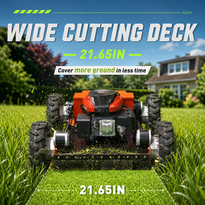 HW196-55 Remote Controlled Lawn Mower | 7.5HP 4WD | 22" Cutting Width
