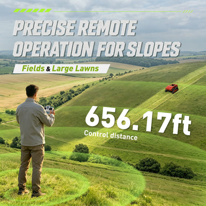 MDE224-55 Tracked Remote Mower | 9HP | 45° Slope | 22" Cutting Width