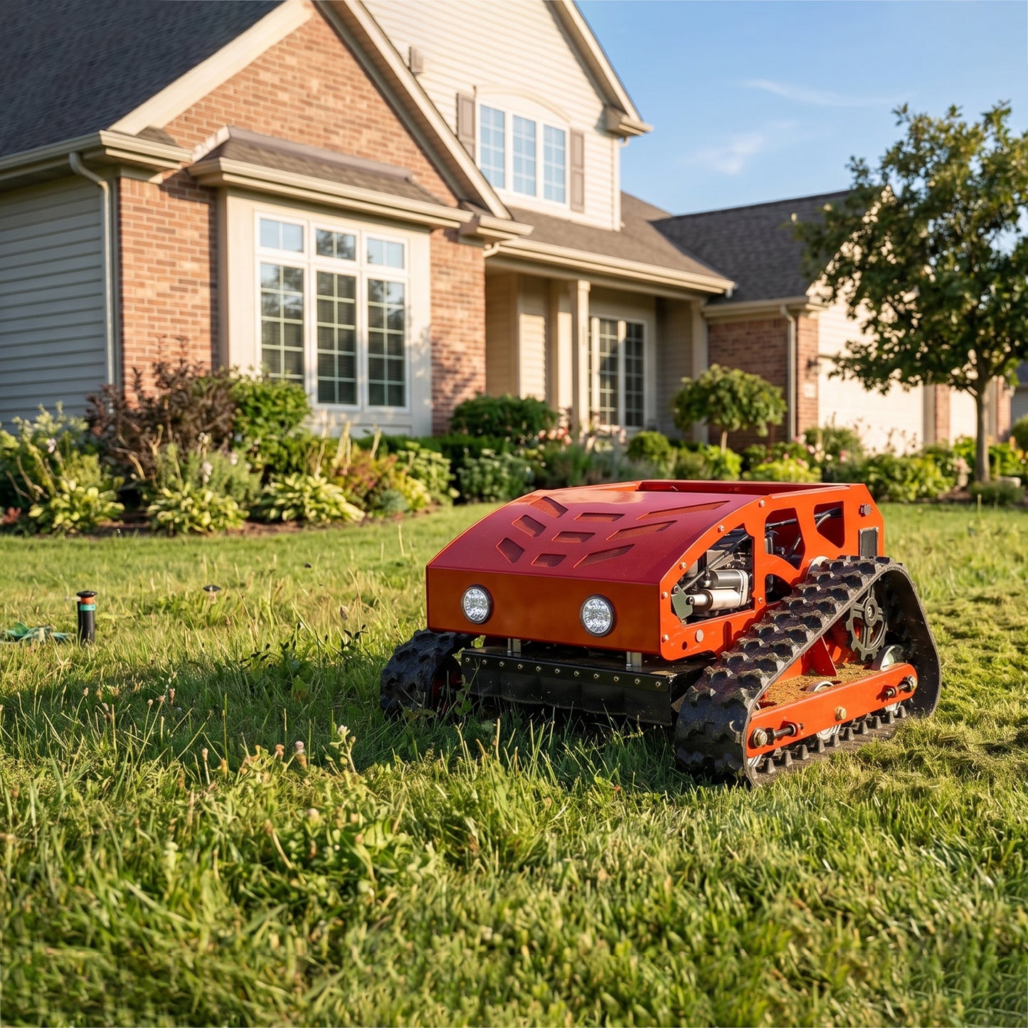 MDE224-55 Tracked Remote Mower | 9HP | 45° Slope | 22" Cutting Width