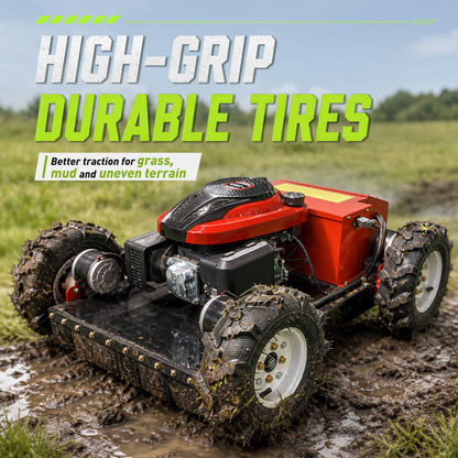 WD196-55 Remote Controlled Lawn Mower | 7.5HP 4WD | 22" Cutting Width