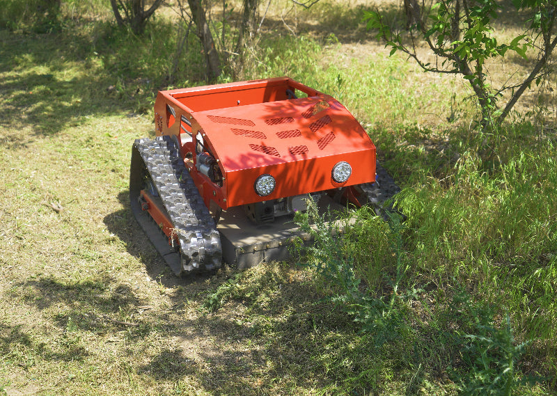 HW-224 Remote-controlled lawn mower; red