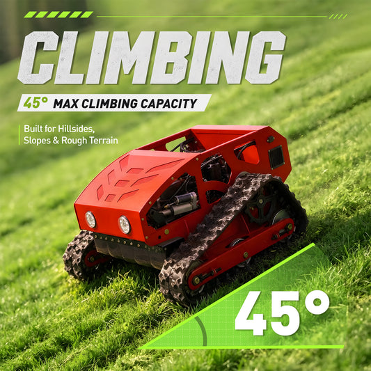 MDE224-55 Tracked Remote Mower | 9HP | 45° Slope | 22" Cutting Width